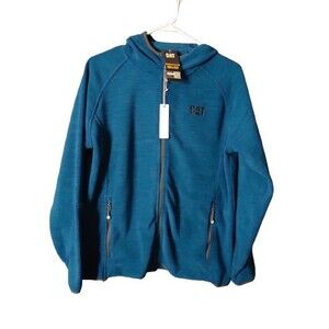 Devon & Jones Ladies Perfect Fit Full-Zip Fleece Hoodie Teal Large Caterpillar